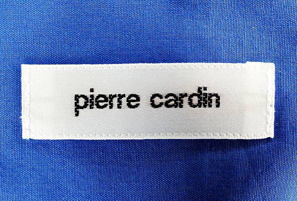 Paris, France, January 13, 2011: Pierre Cardin logo on shirt label. Pierre Cardin is french fashion house.