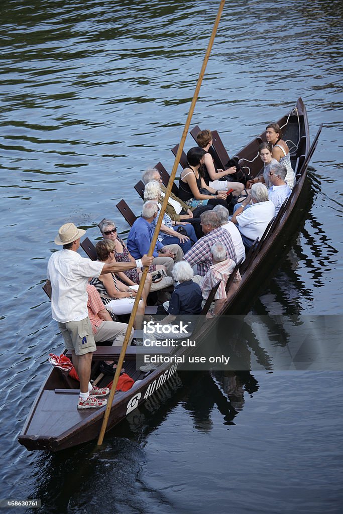 Passeio de barco em Tübingen - Foto de stock de Alemanha royalty-free