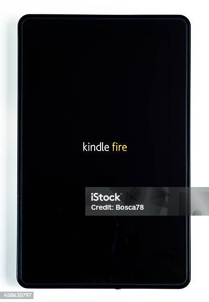 Amazon Kindle Fire Comprimido Isolado A Branco - Fotografias de stock e mais imagens de Comprimido - Comprimido, Tablet digital, Acessório