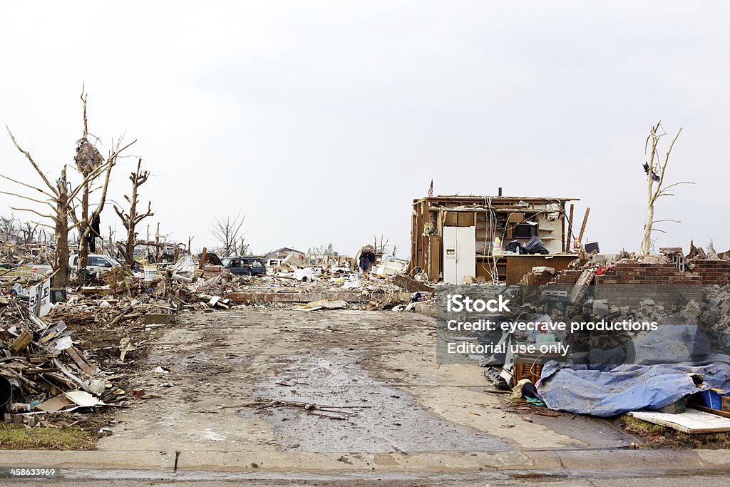 Joplin, Missouri ton arme secrète F5 Tornade débris - Photo de Tornade libre de droits