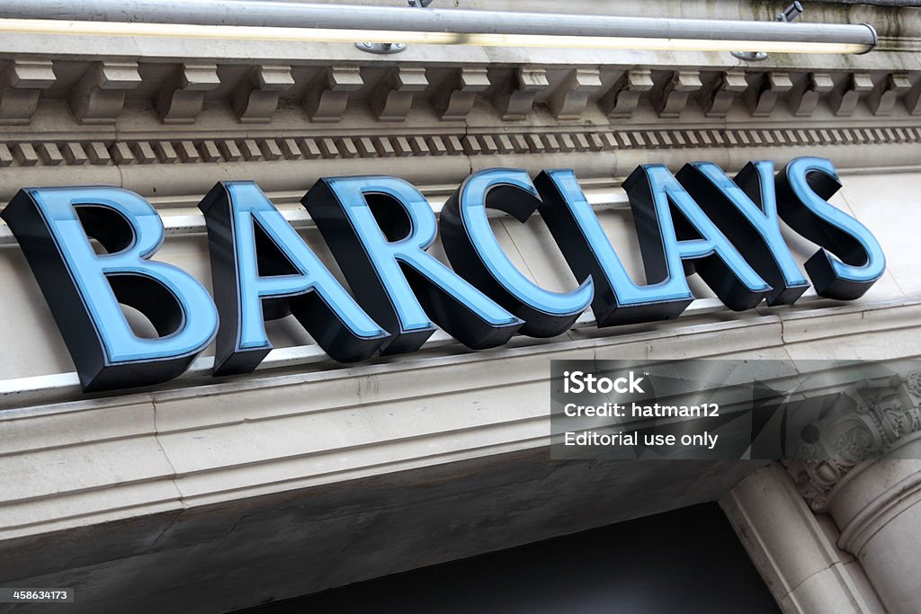 Barclays Bank-London - Lizenzfrei Barclays - Markenname Stock-Foto