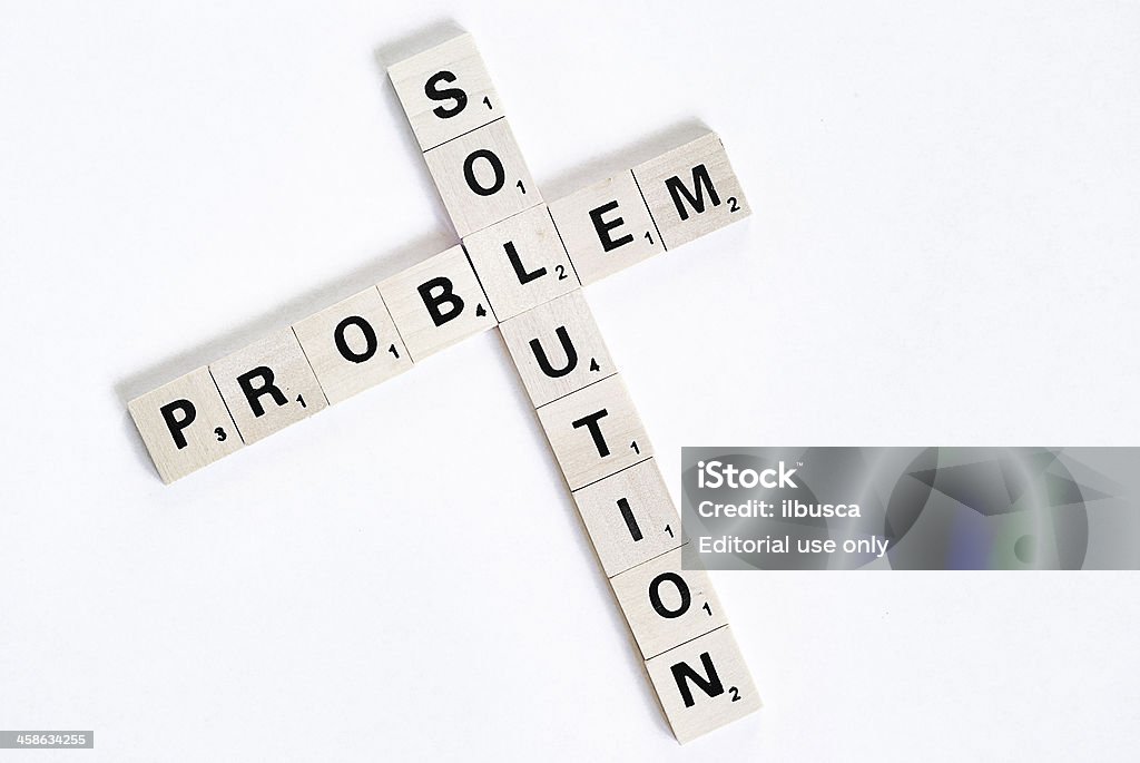 Problems Scrabble Problem And Solution Stock Photo - Download Image Now - Scrabble ...