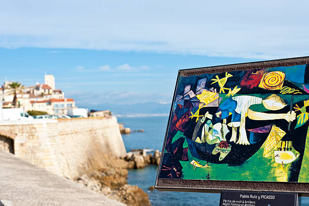 Picasso Painting At Antibes Stock Photo - Download Image Now