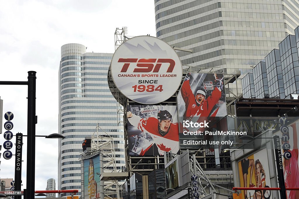 TSN billboard in Toronto - Lizenzfrei Plakatwand Stock-Foto