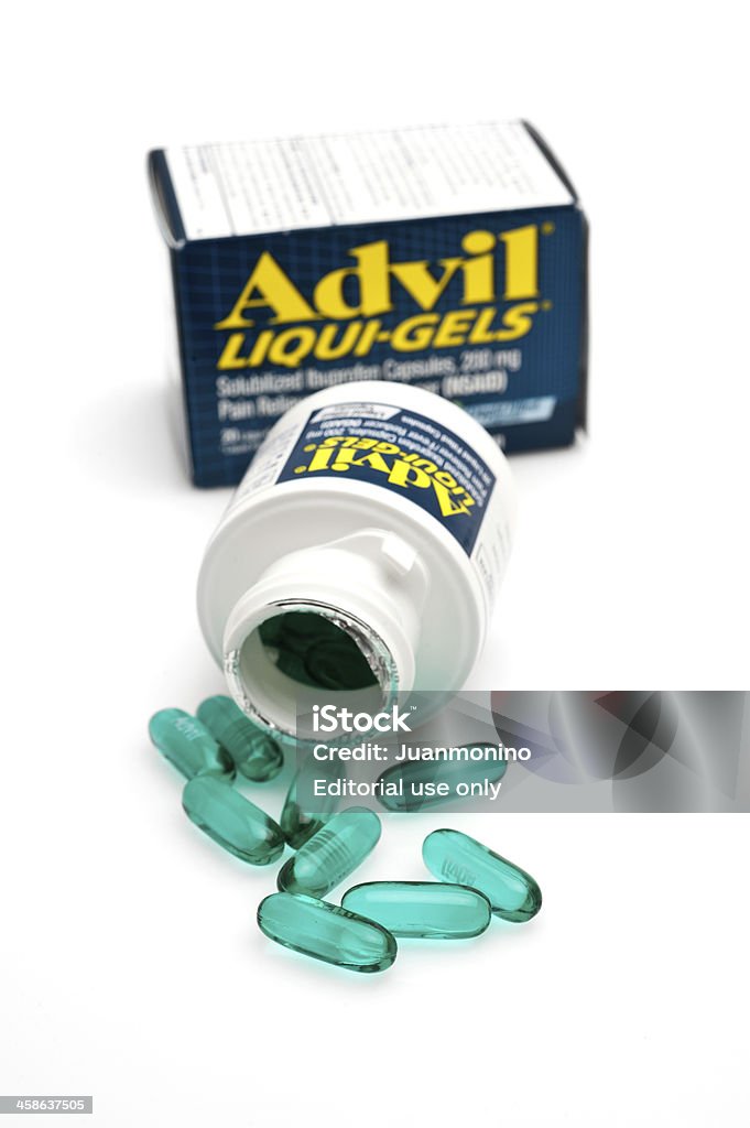 Advil ciecz-gels kapsułki - Zbiór zdjęć royalty-free (Aspirin)