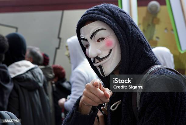 Antiacta Demonstration Stockfoto und mehr Bilder von Guy Fawkes - Guy Fawkes, Guy-Fawkes-Maske, Internet