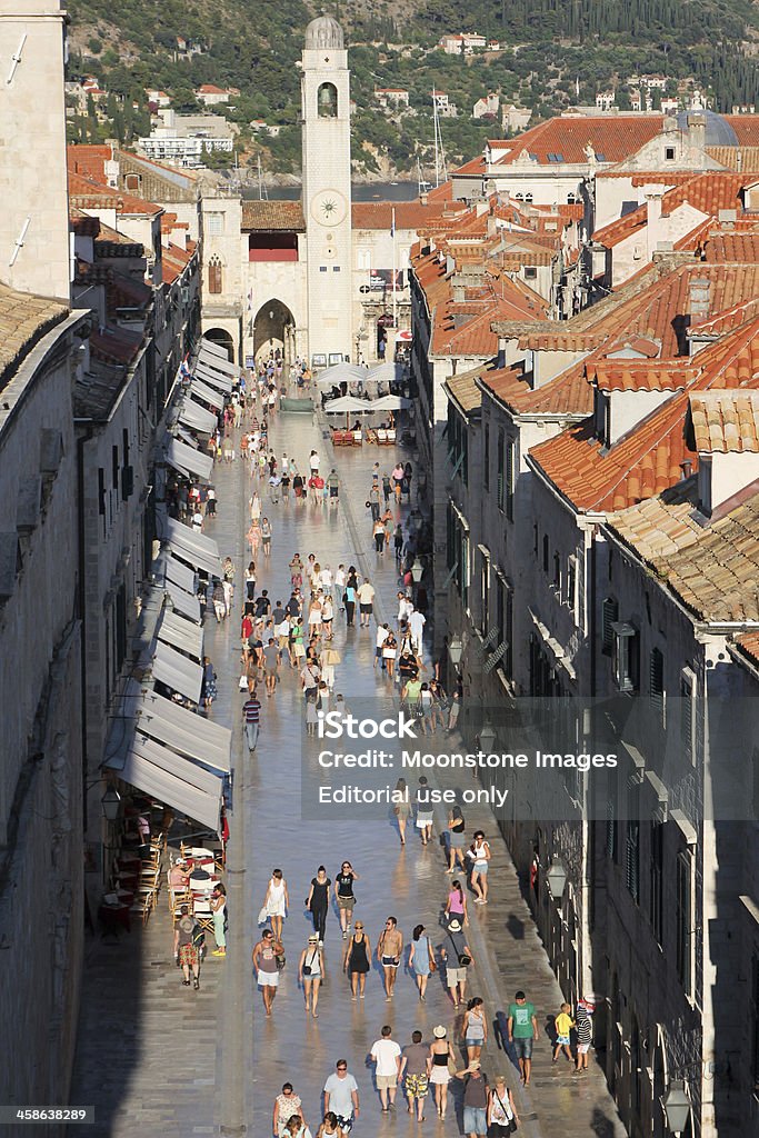 Stradun de Dubrovnik, Croatie - Photo de Admirer le paysage libre de droits