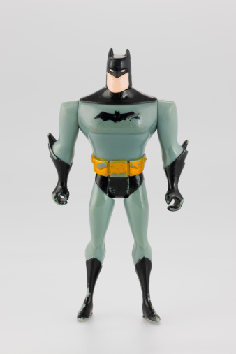 Notre-Dame-De-Lile-Perrot, Canada, May 7, 2011. Batman Plastic figurine. The Batman character is owned by DC comics