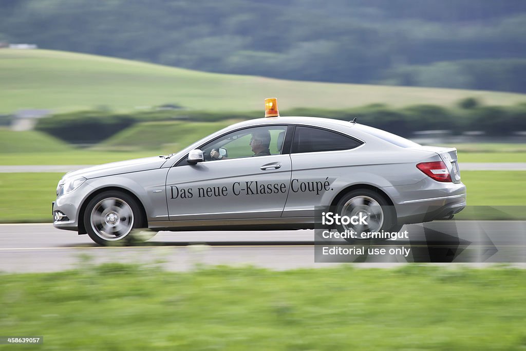 Novo Mercedes Classe C Coupe de aceleração - Royalty-free Carro Foto de stock