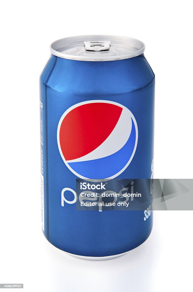 Pepsi Can Isolated Cracow, Poland, Europe (European Union) - February 9, 2011: An isolated can of Pepsi Cola which is distributed by PepsiCo, Inc. Aluminum Stock Photo