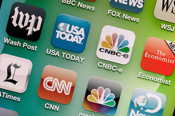 notizie applicazioni per iphone 4 - msnbc foto e immagini stock