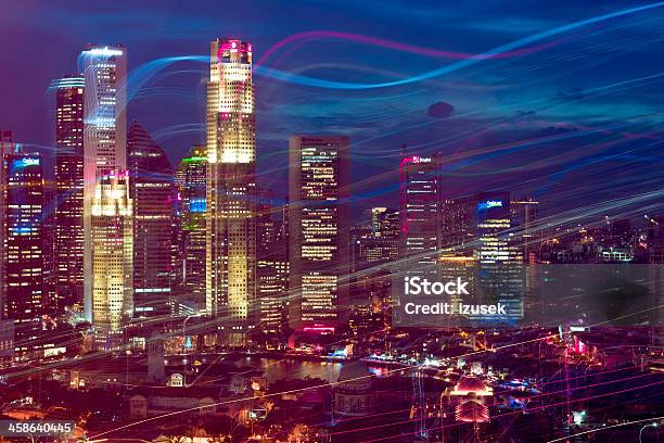 Singapore City Stock Photo - Download Image Now - Aerial View, Architecture, Built Structure