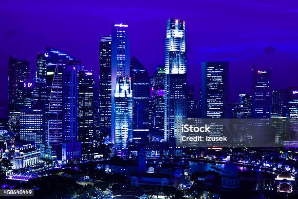 Singapore City Stock Photo - Download Image Now - Aerial View, Architecture, Built Structure