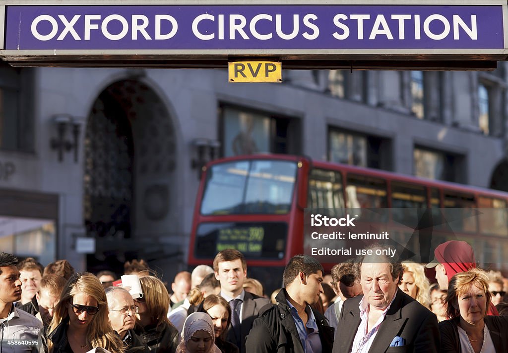 Rush-hour in London - Lizenzfrei Abwarten Stock-Foto