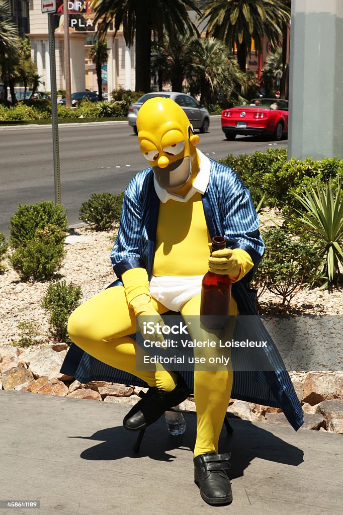 Homer Simpson en Las Vegas - Foto de stock de Homero - Poeta libre de derechos