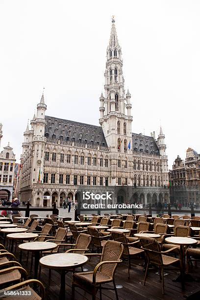 Municipio Di Bruxelles - Fotografie stock e altre immagini di Ambientazione esterna - Ambientazione esterna, Architettura, Belgio