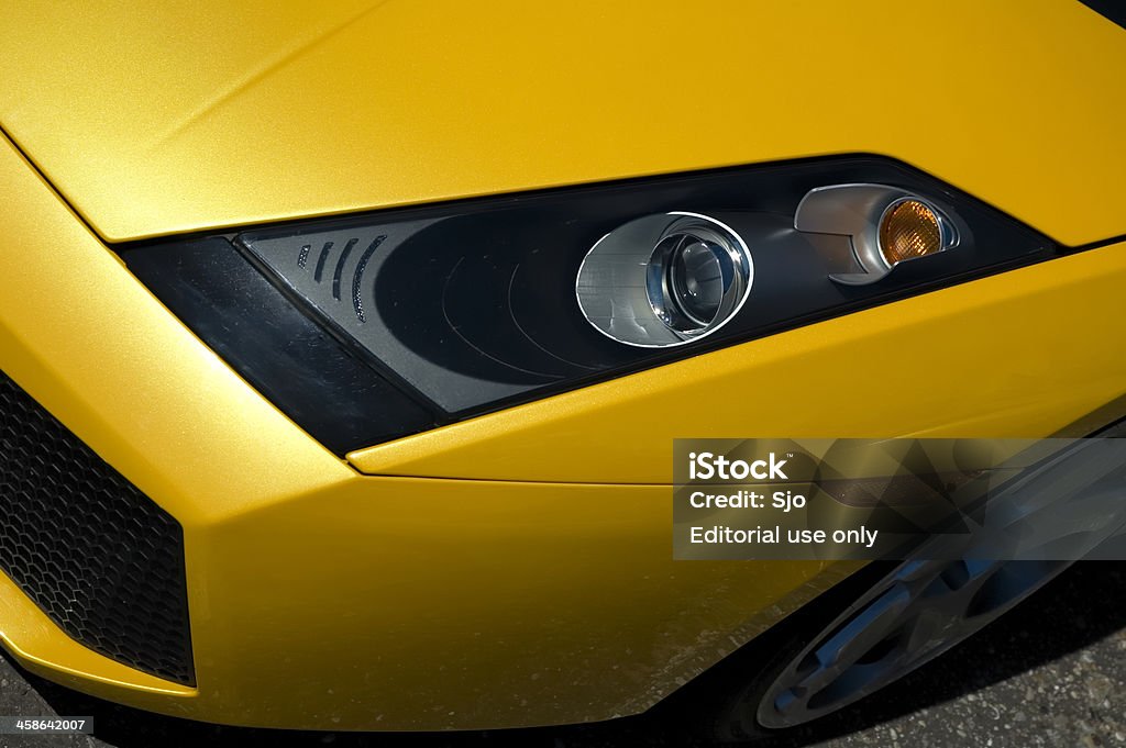 Della Lamborghini Gallardo sport auto Faro - Foto stock royalty-free di Attrezzatura per illuminazione