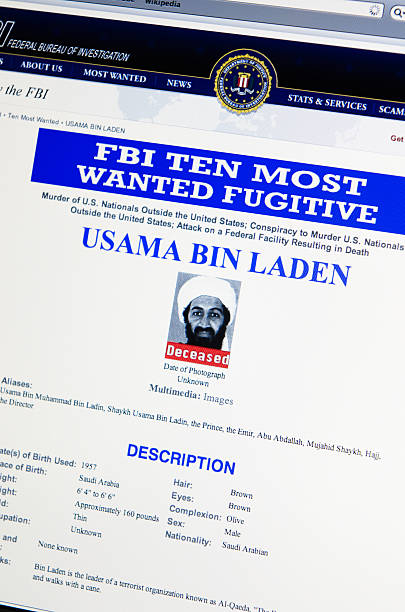 www.fbi.gov anunciar a morte de osama bin laden - osama bin laden imagens e fotografias de stock