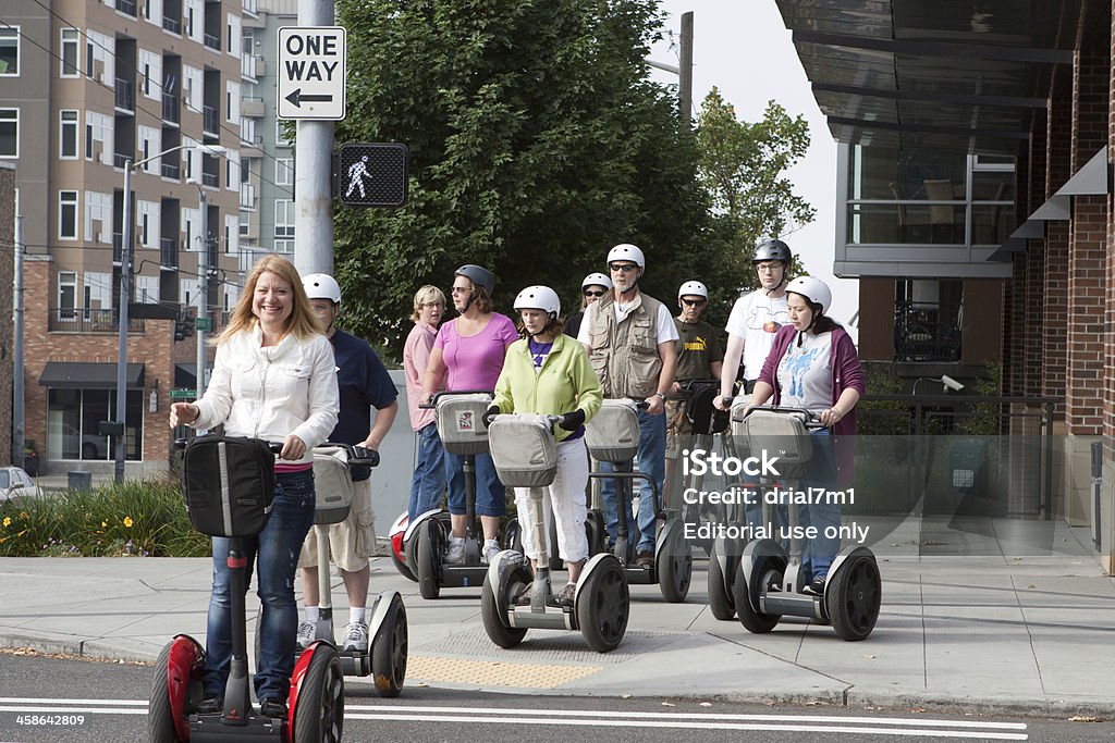 관광객 배달 서비스 - 로열티 프리 Segway 스톡 사진