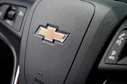 Los Angeles, USA - June 11, 2011 Chevrolet is a brand of vehicle produced by General Motors Company. This is taken inside Chevrolet Volt. 