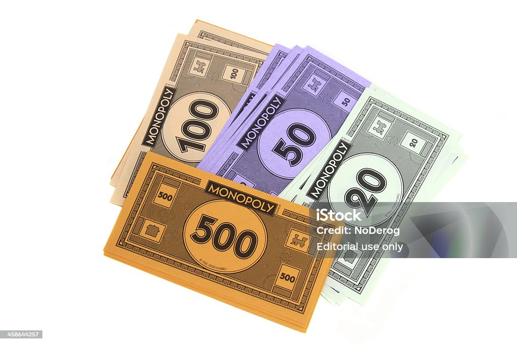 Monopólio jogo dinheiro - Foto de stock de Banco Imobiliário royalty-free