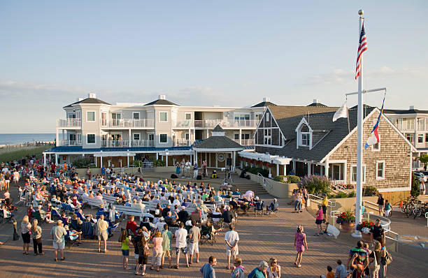 Coreto Concerto-Bethany Beach - fotografia de stock