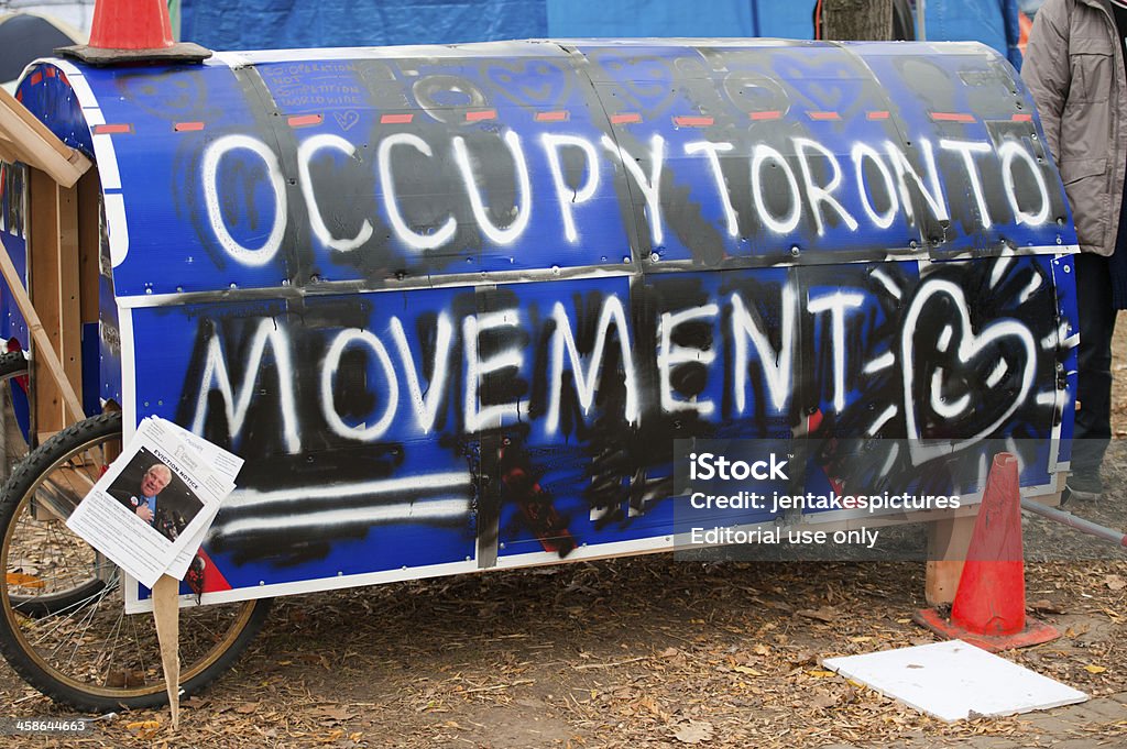 Ocupar Toronto movimento - Royalty-free Acampar Foto de stock