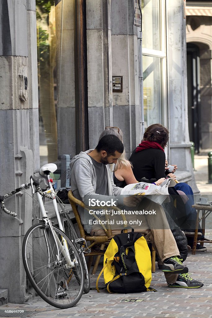 Fare una pausa - Foto stock royalty-free di Acciottolato