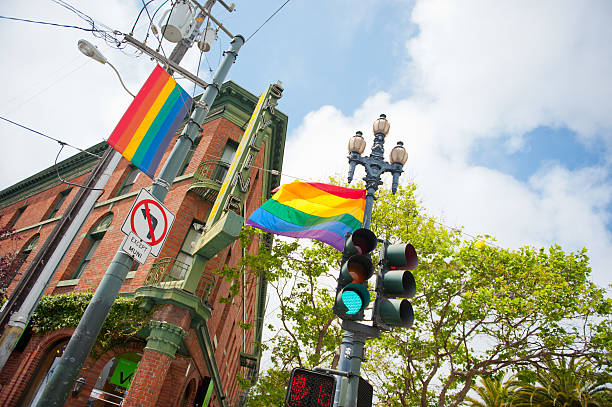 colorato street, san francisco - castro foto e immagini stock