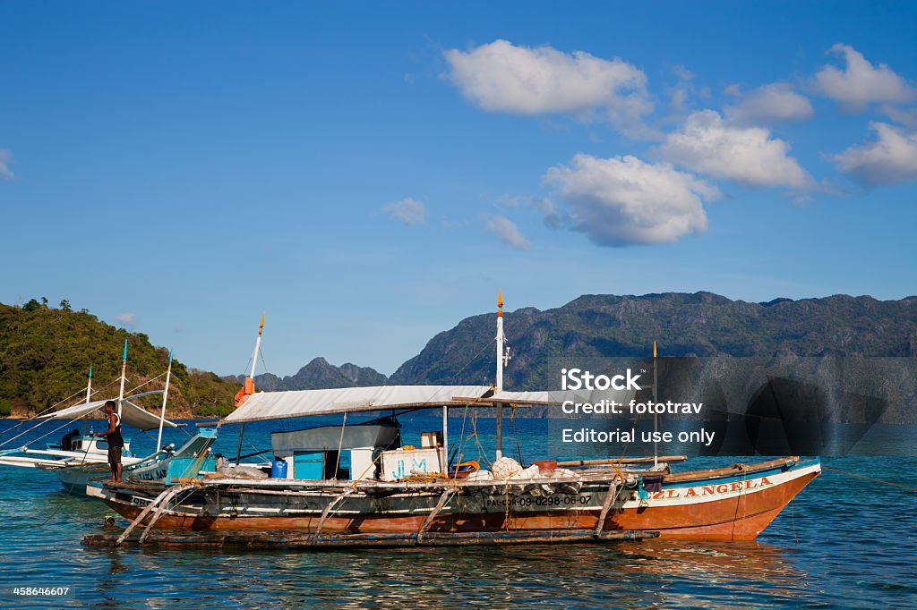 어부 배죠 on Coron 섬, 필리핀 - 로열티 프리 경관 스톡 사진