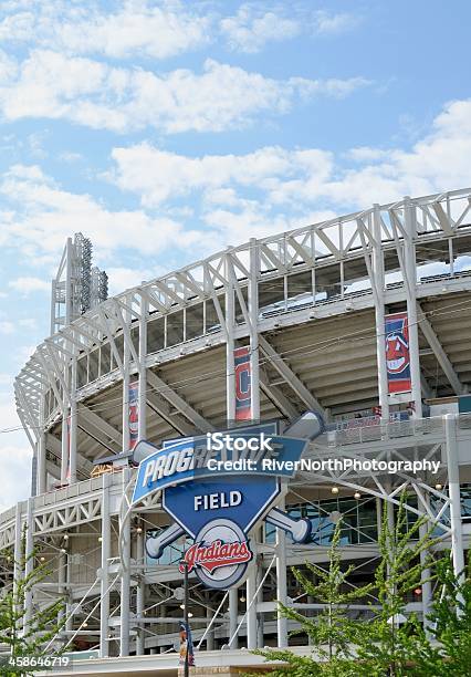 Progressive Field - Fotografie stock e altre immagini di Cleveland - Ohio - Cleveland - Ohio, Cleveland Indians, Stadio