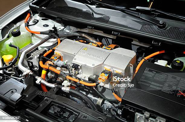 Renault Fluence Engine Stock Photo - Download Image Now - Electric Car, Battery, Engine