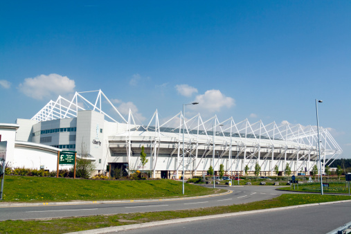 Swansea, Wales, UK - April 20th 2009: Liberty Stadium, Swansea, home of the Ospreys rugby union team and Swansea City football club