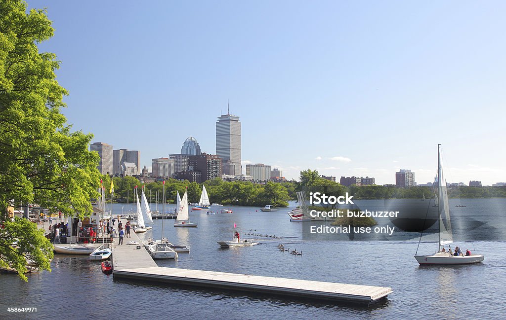 Бостон Charles River общественных Marina - Стоковые фото Бостон - Массачусетс роялти-фри