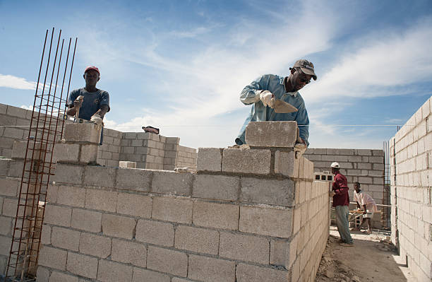Bricklayers ein neues Haus – Foto