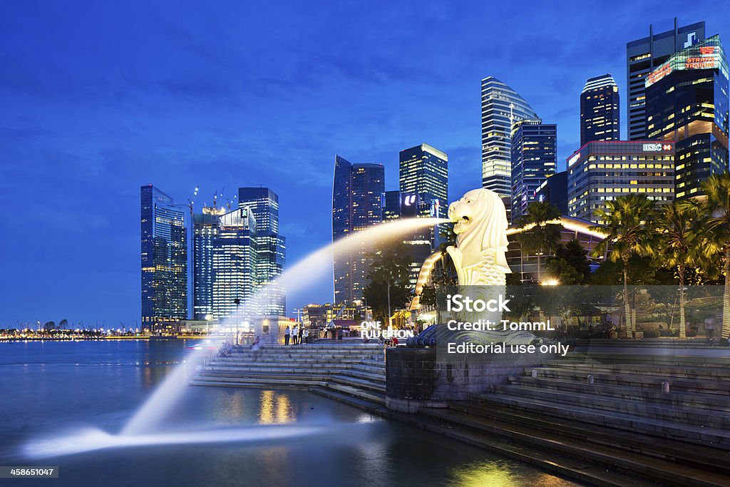 Merilon Statue, Singapour - Photo de Singapour libre de droits
