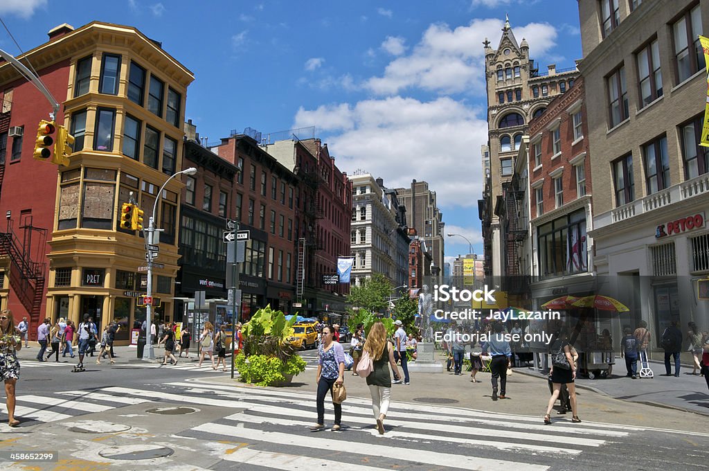 NYC Kreuzungen, 17th Street & Broadway, Fußgänger Überqueren - Lizenzfrei Aktivitäten und Sport Stock-Foto