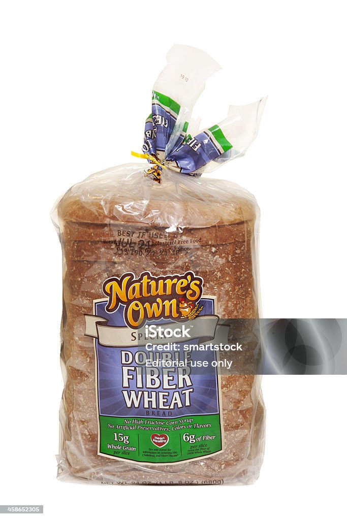 Confezionato dividono del pane integrale doppio fibra - Foto stock royalty-free di Cibo