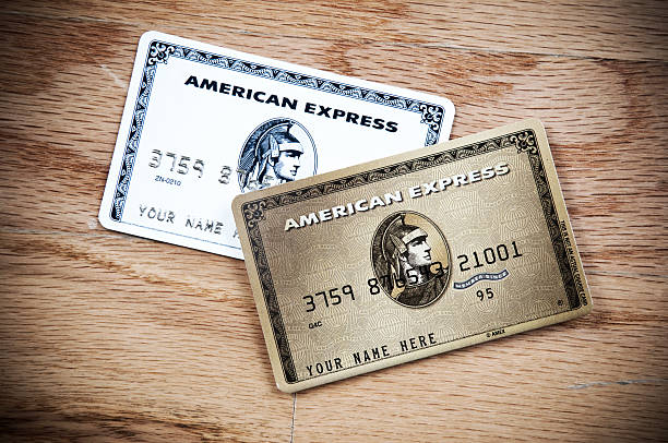 American Express Credit Cards stock photo