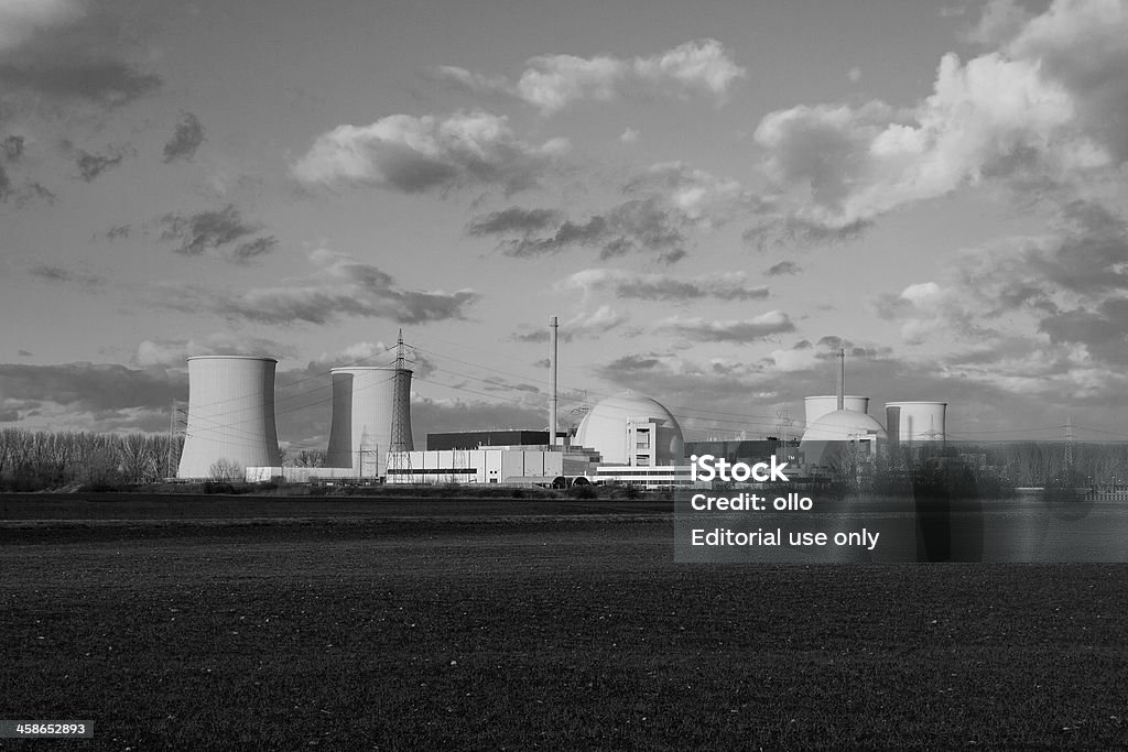Kernkraftwerk Biblis C im Südwesten von Deutschland - Lizenzfrei Atomkraftwerk Stock-Foto