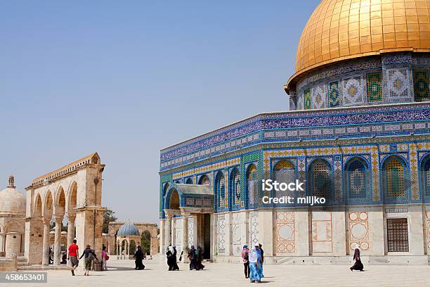 Dome Of The Rock In Jerusalem Israel Stock Photo - Download Image Now - Arabic Style, Architectural Dome, Architecture