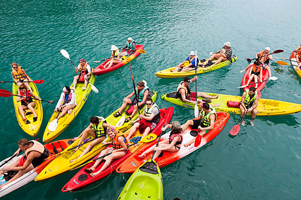 Sea Kayaking stock photo