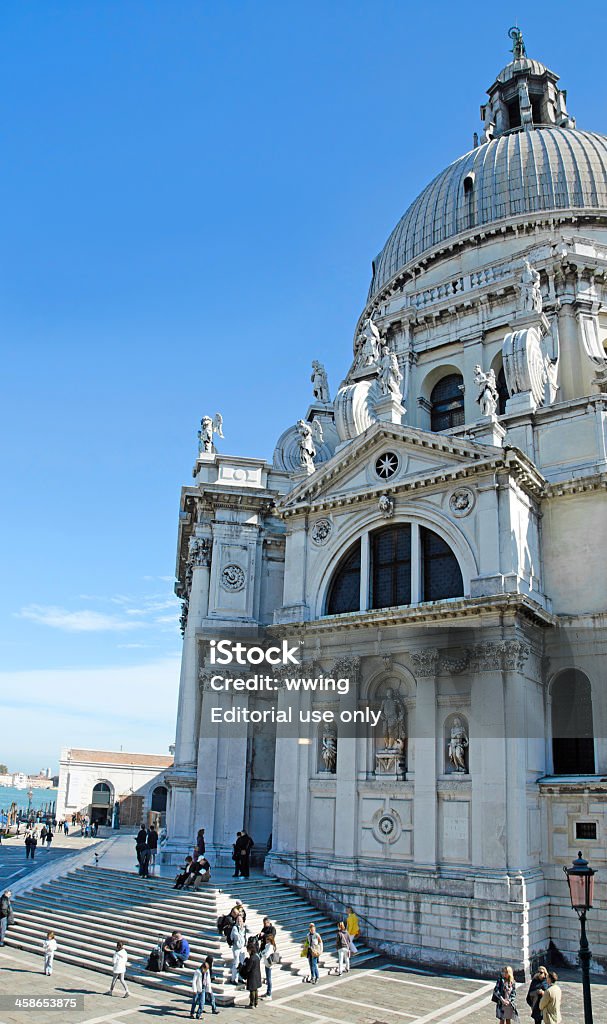 Santa Maria della Salute in Venedig - Lizenzfrei Ansicht aus erhöhter Perspektive Stock-Foto