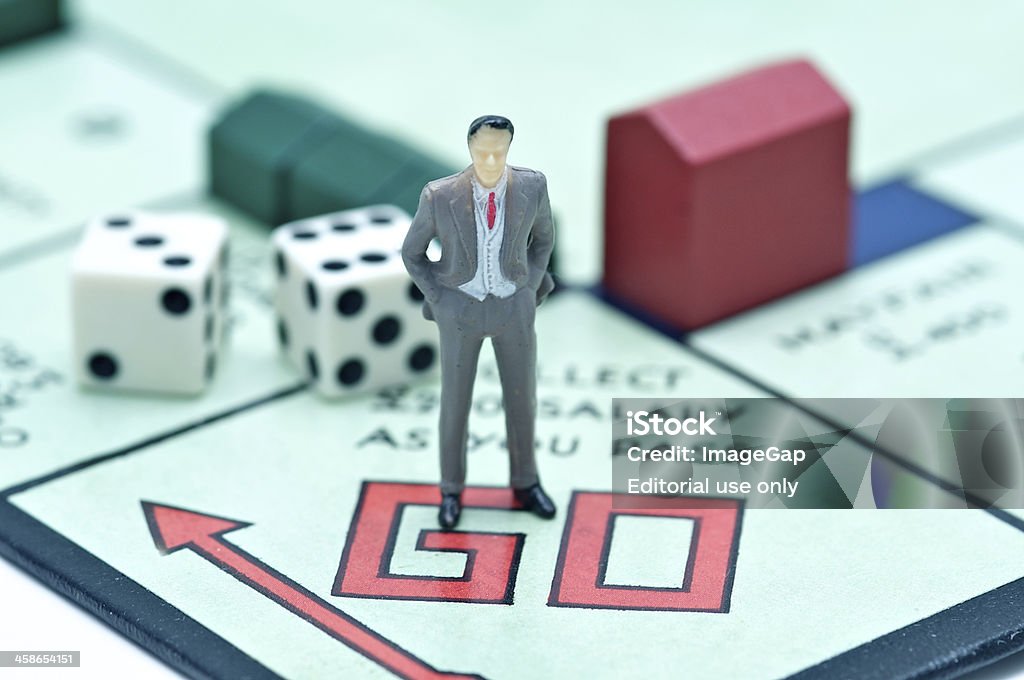 Riskante Business - Lizenzfrei Monopoly - Brettspiel Stock-Foto