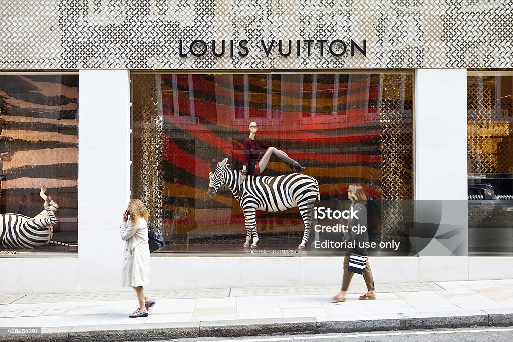Photo libre de droit de Boutique Louis Vuitton Fenêtres À Londres
