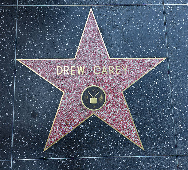Hollywood Walk of Fame Star Drew Carey stock photo