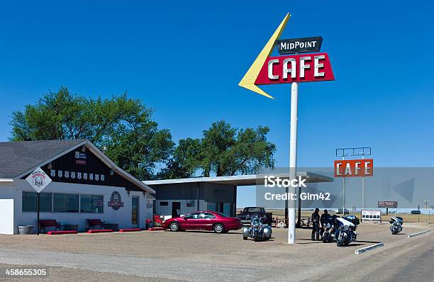 Route 66 - Fotografie stock e altre immagini di Harley Davidson - Harley Davidson, Ambientazione esterna, Architettura