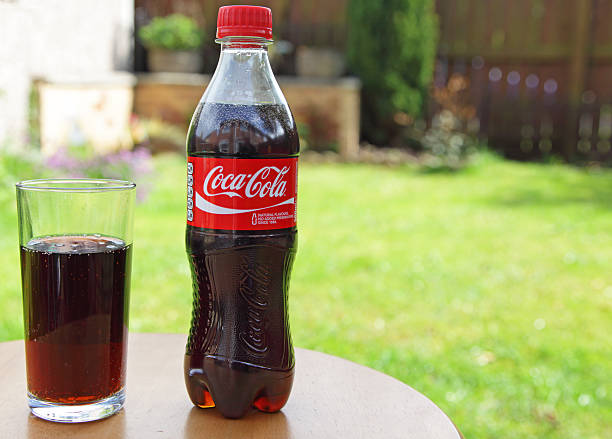 Los Angeles, USA - May 1, 2011: A Coca-Cola glass bottle on a white isolated background.