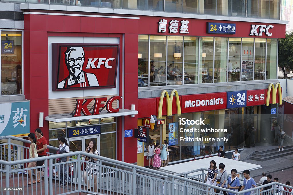 KFC und McDonald's - Lizenzfrei China Stock-Foto