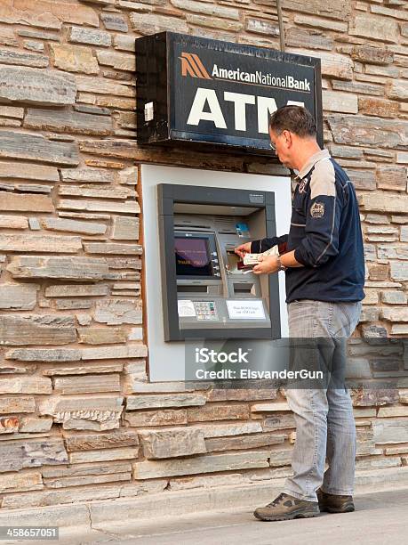 Atm Money Withdraw Stock Photo - Download Image Now - ATM, Adult, Adults Only